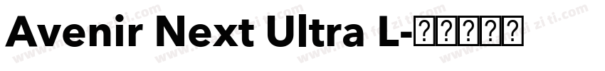 Avenir Next Ultra L字体转换